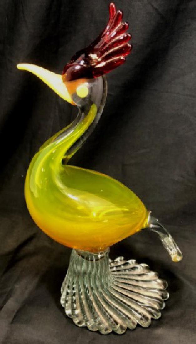 BEAUTIFUL VINTAGE ITALIAN HANDBLOWN GLASS BIRD (1 of 1)
