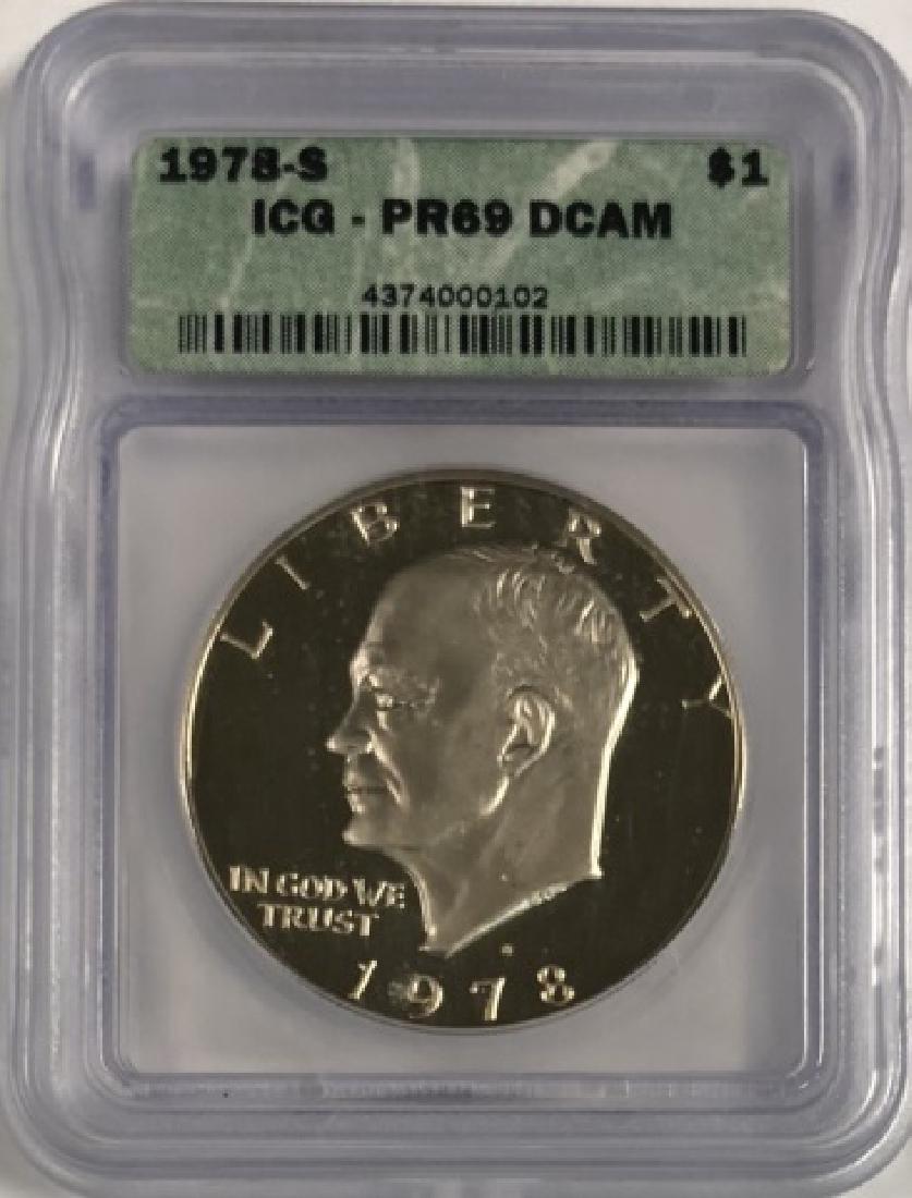 1978-S PR69 DCAM EISENHOWER SILVER DOLLAR (1 of 2)