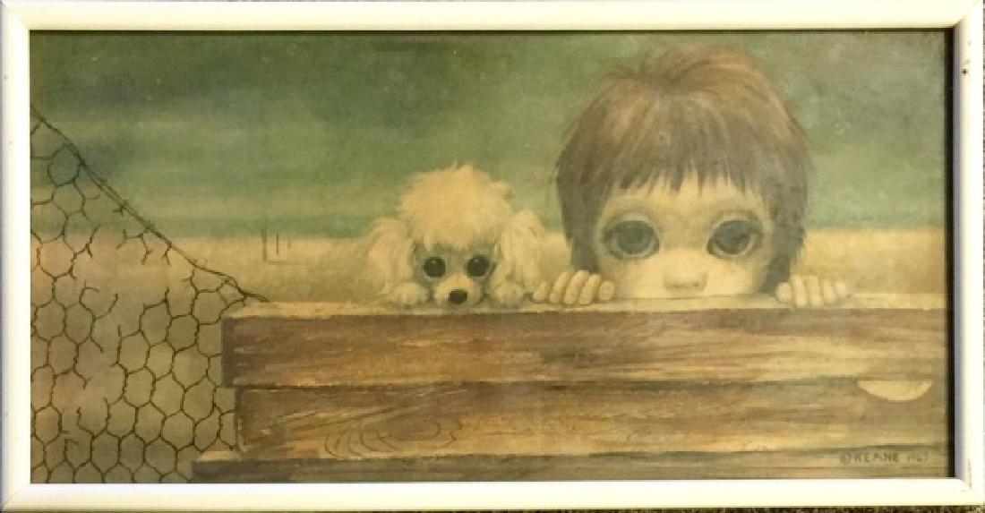 1963 MARGARET KEANE LITHOGRAPH Oct 27, 2017 Auction Kings Gallery in FL