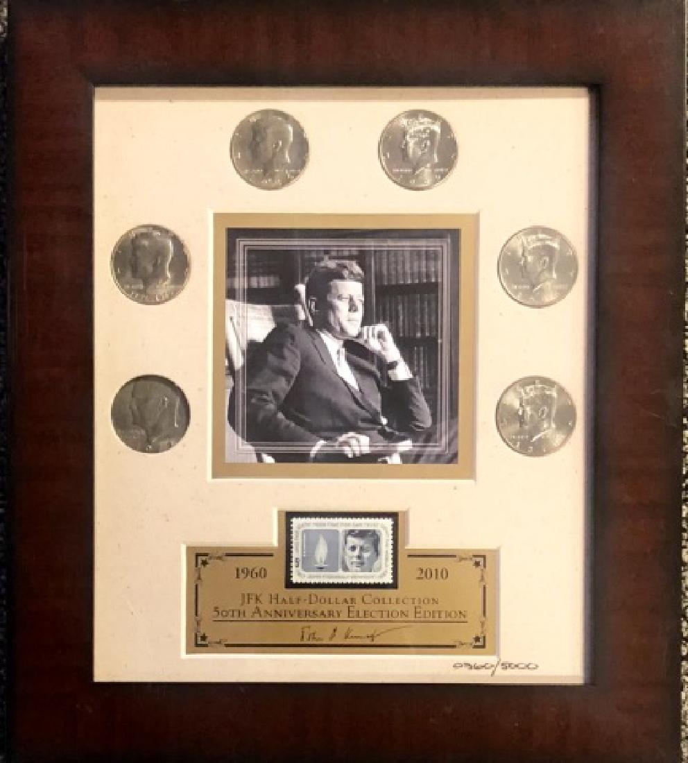 FRAMED JFK HALF DOLLAR COLLECTION (1 of 5)