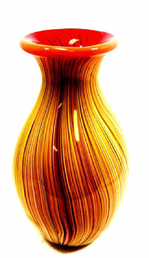 AMAZING MURANO MULTI COLOR ARTISTIQUE GLASS VASE (1 of 1)