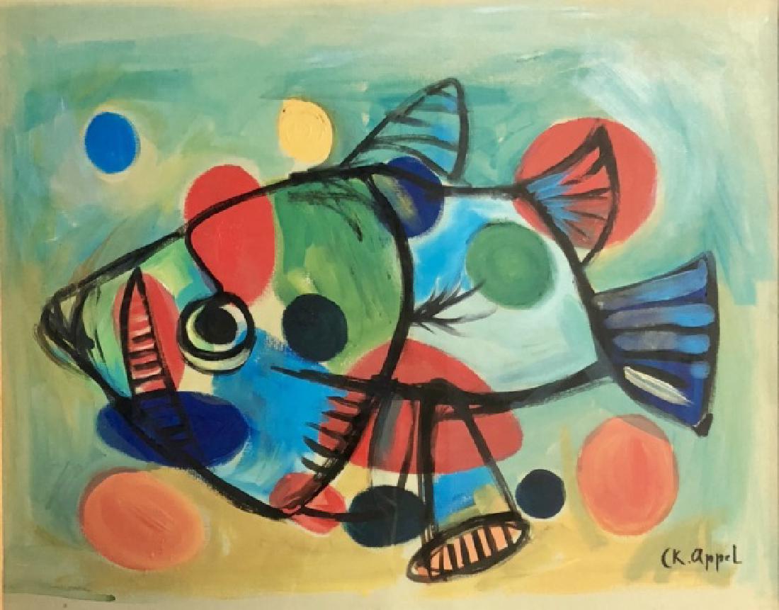 KAREL APPEL MIXED MEDIA ON PAPER V$24,000 (1 of 3)