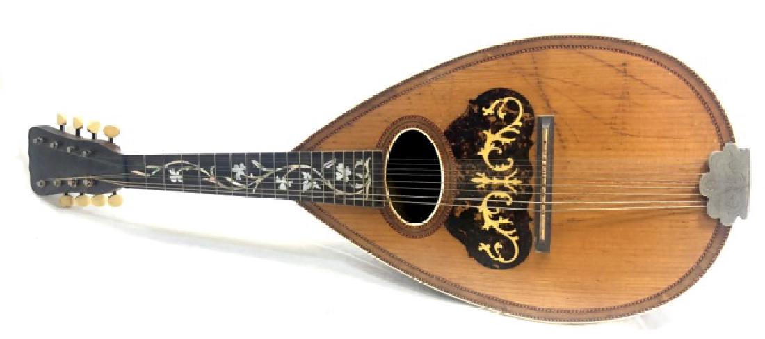 VINTAGE MANDOLIN W/MOTHER OF PEARL INLAY (1 of 5)