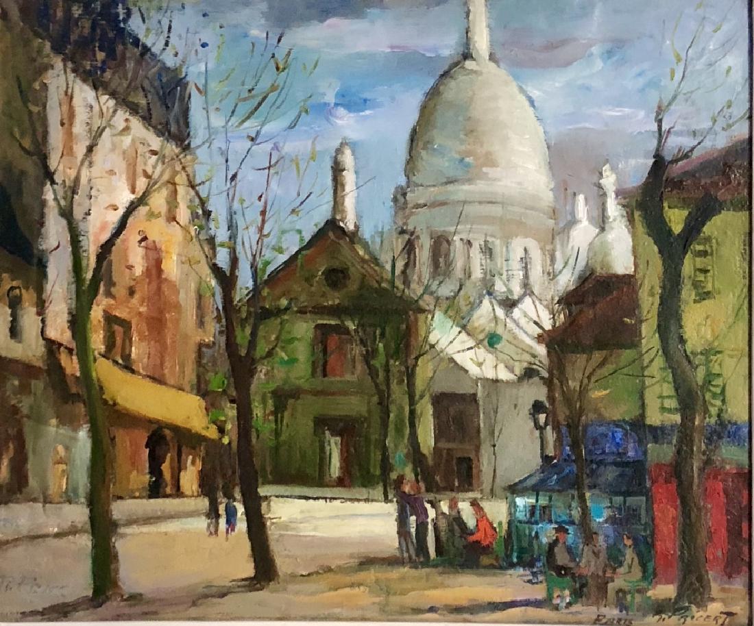 RAPHAEL PRICERT OIL ON CANVAS STREET SCENE (1 of 5)