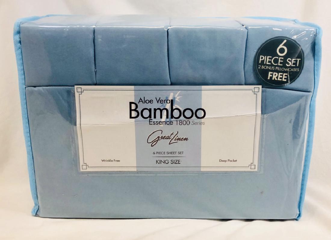 NEW GREAT LINEN ALOE VERO BAMBOO 6PC SHEET SET (1 of 1)