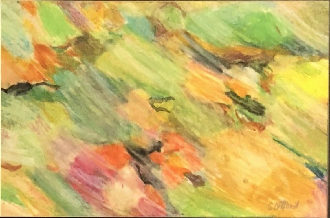 CLYFFORD STILL ABSTRACT WATERCOLOR V$4,000: CLYFFORD STILL ABSTRACT WATERCOLOR V$4,000 /Signed "Clyfford" in grey/27 inches high and 31 inches wide including the frame. The composition is roughly 10 inches high and 16 inches wide/near mint or m