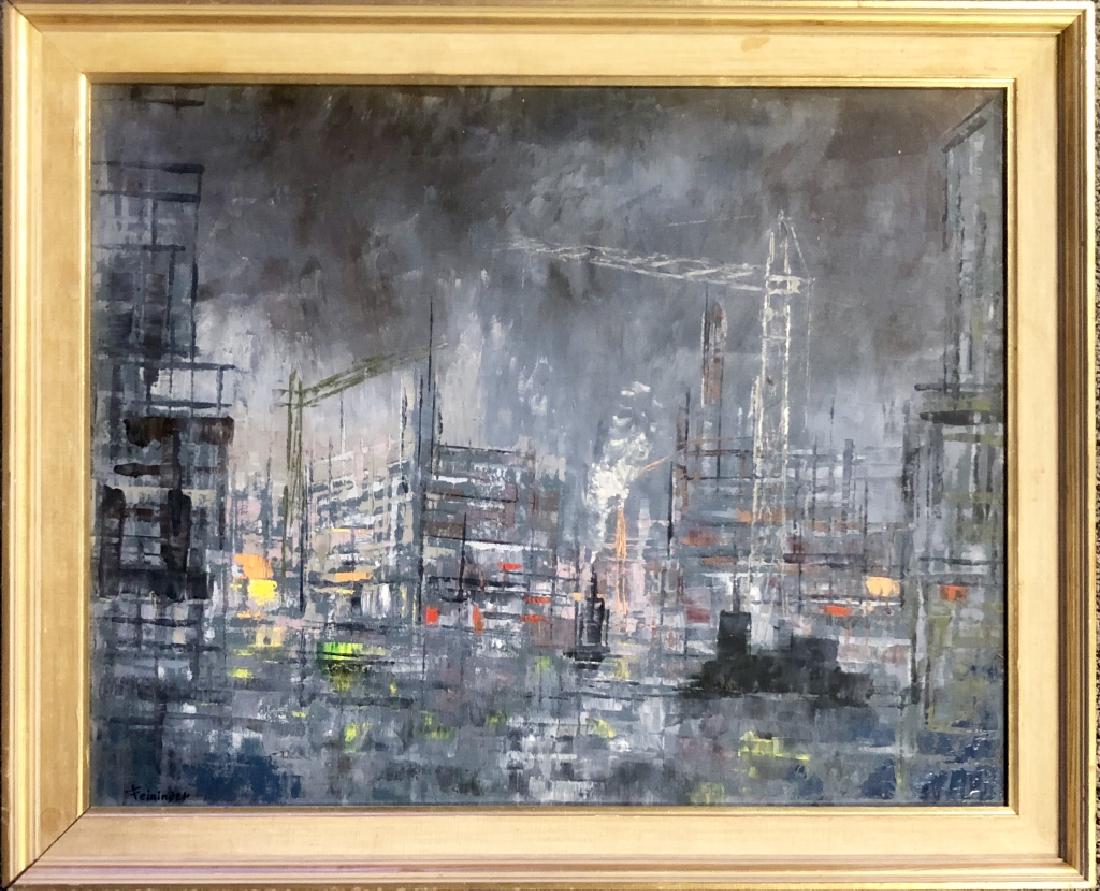 LYONEL FEININGER OIL ON CANVAS WORK V$60,000 (1 of 4)