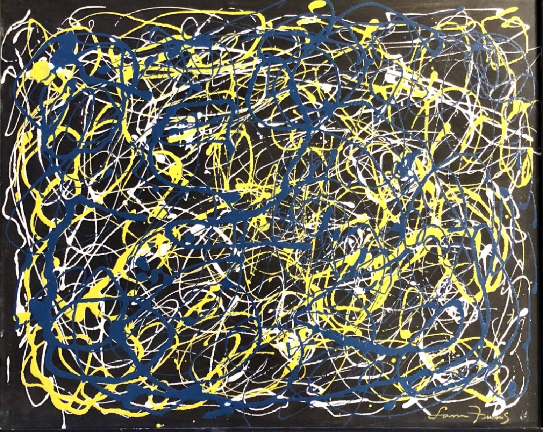 SAM FRANCIS ABSTRACT OIL ON BOARD V$55,000 (1 of 3)