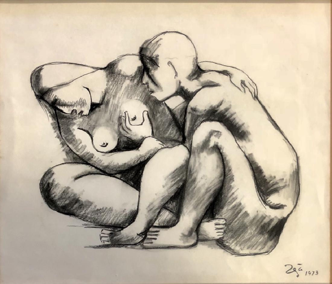 FRANSISCO ZUNIGA GRAPHITE ON PAPER V$6,500 (1 of 3)