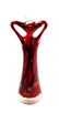 BEAUTIFUL MURANO RUBY RED GOLD SPLASH FIGURINE