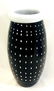1962 SIGNED MURANO ONYX /WHITE SPOT GALLERY VASE