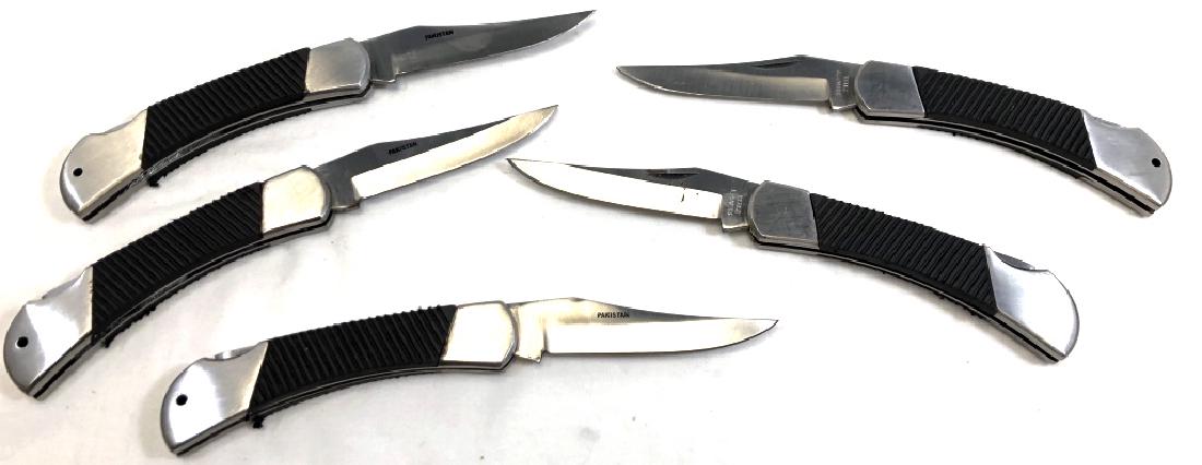 LOT OF 5 PAKISTAN FOLDING POCKET KNIVES (1 of 1)