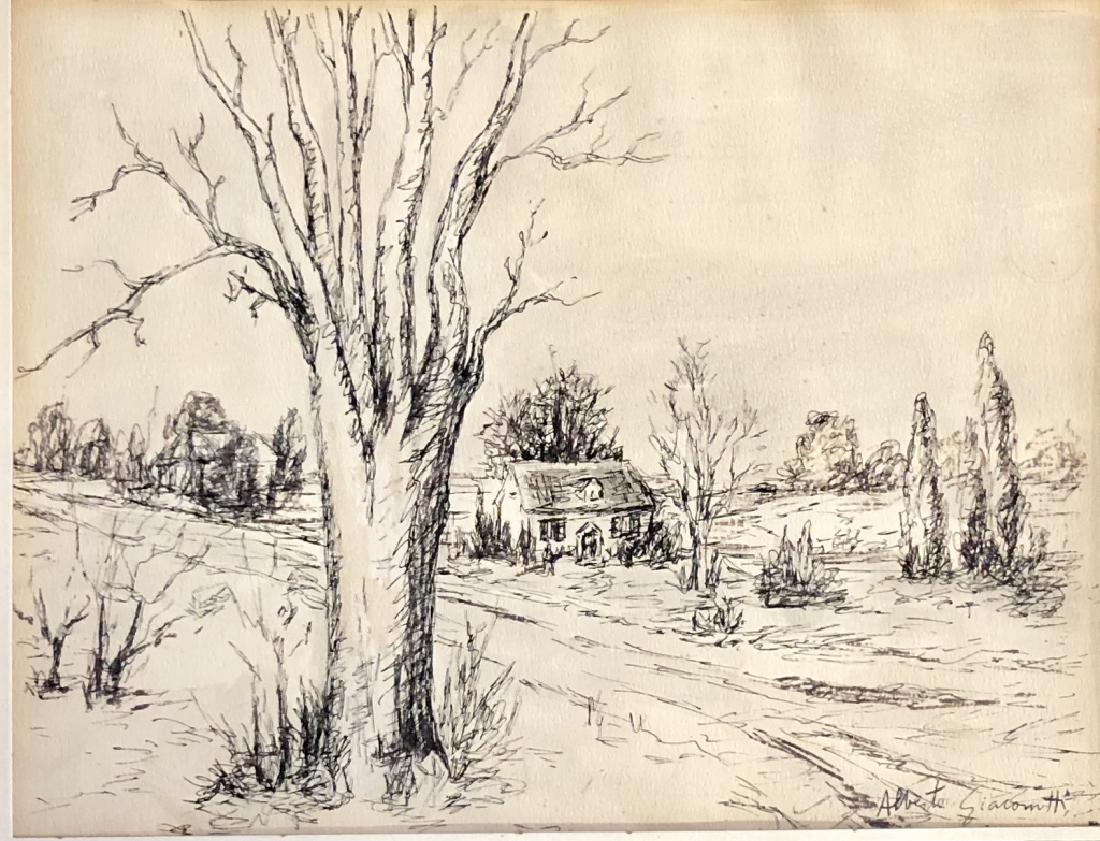 PENCIL SIGNED ALBERTO GIACOMETTI ETCHING V$4,000 (1 of 3)