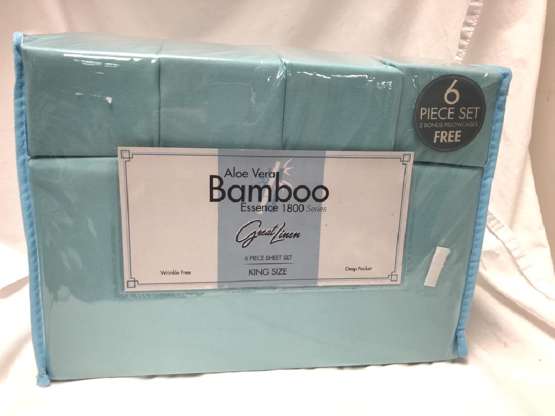 NEW GREAT LINEN ALOE VERO BAMBOO 6PC SHEET SET (1 of 1)
