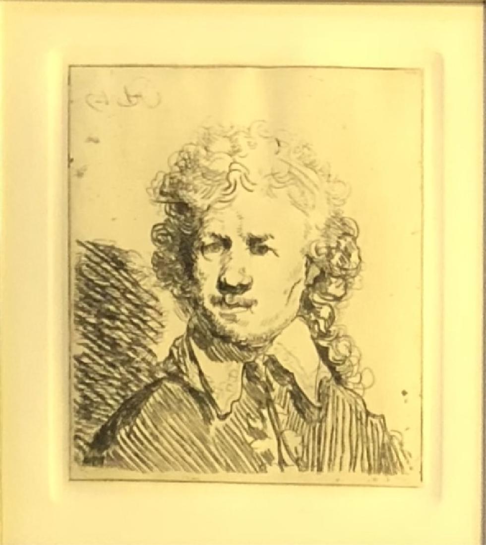 ETCHING AFTER REMBRANDT VAN RIJN (1 of 3)