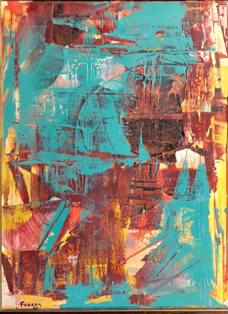 MARCELLE FERRON ABSTRACT OIL ON CANVAS V$21,000 (1 of 3)