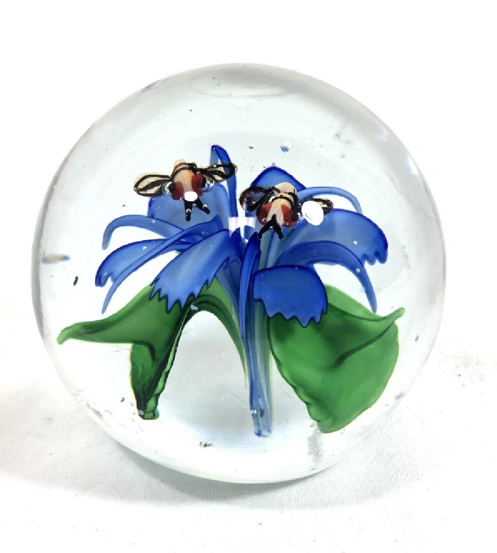 UNIQUE MURANO 3D GLASS FLORAL PAPERWEIGHT (1 of 1)