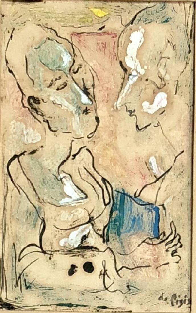 FILIPPO DE PISIS FIGURATIVE MIXED MEDIA V$2,500 (1 of 3)