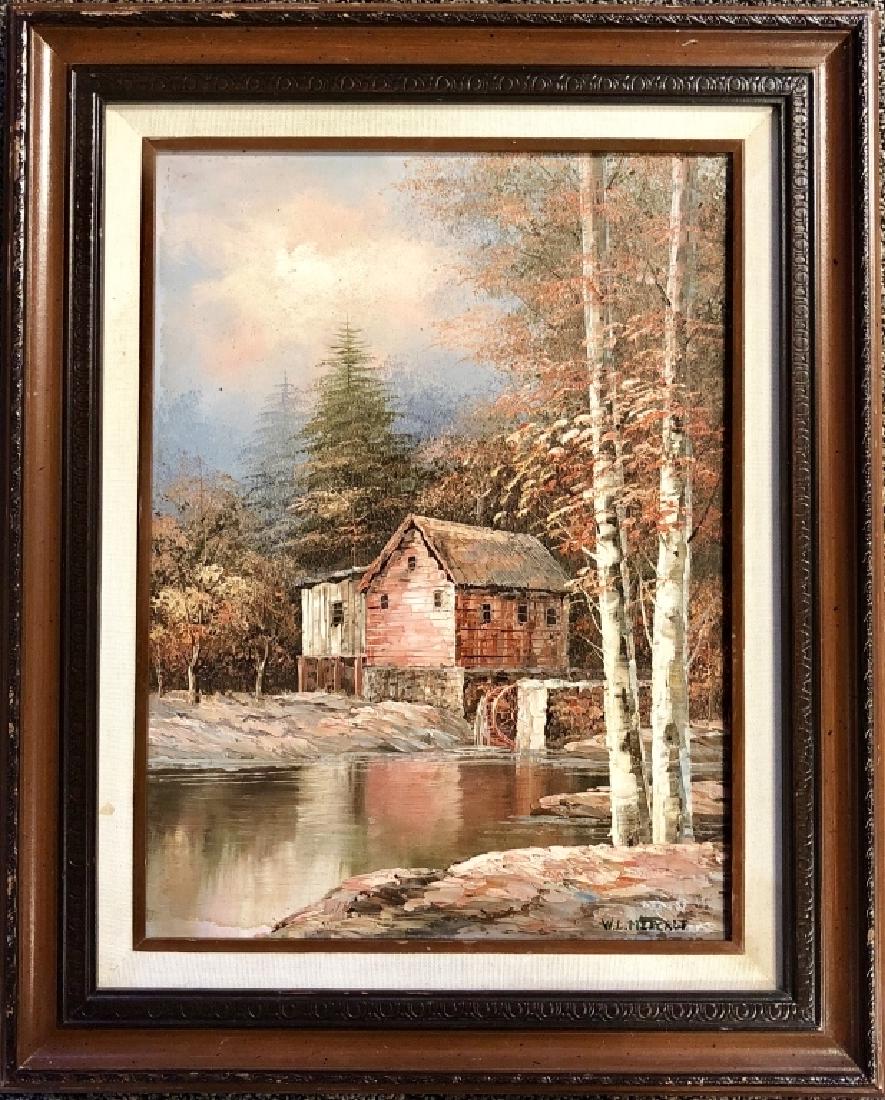 VINTAGE WILLARD METCALF OIL ON CANVAS V$2,000 (1 of 4)