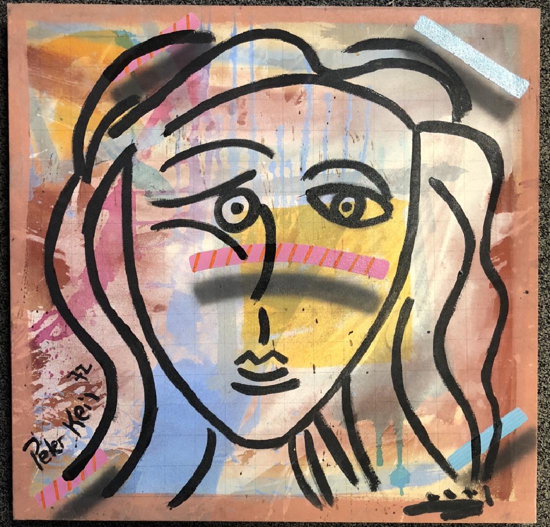 PETER KEIL FIGURATIVE OIL ON CANVAS V$3,500: 12"H MINT CONDITION