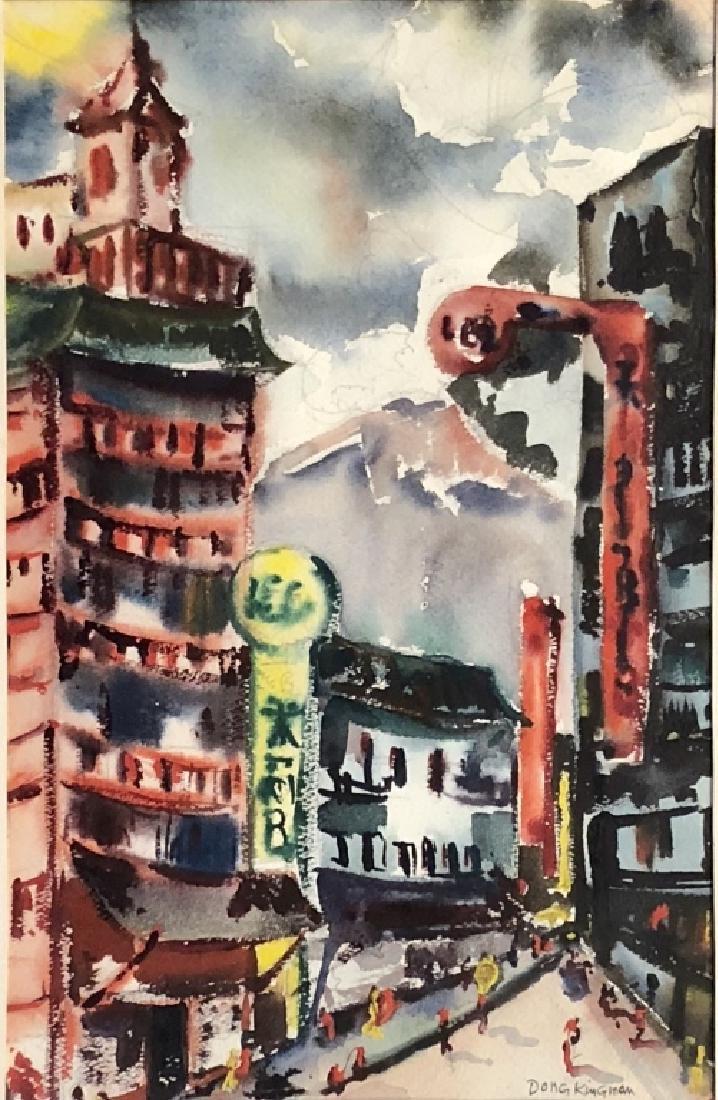DONG KINGMAN CITY WATERCOLOR V$3,000 (1 of 5)