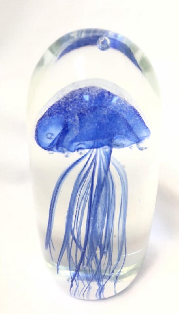 FANTASTIC ELECTRIC BLUE MURANO JELLYFISH SCULPTURE (1 of 1)