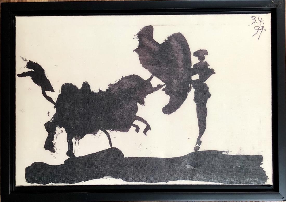 PABLO PICASSO FRAMED PRINT ON CANVAS (1 of 1)