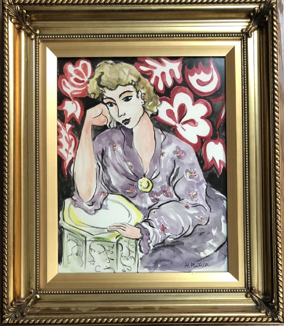 HENRI MATISSE MIXED MEDIA WORK V$15,000 (1 of 2)
