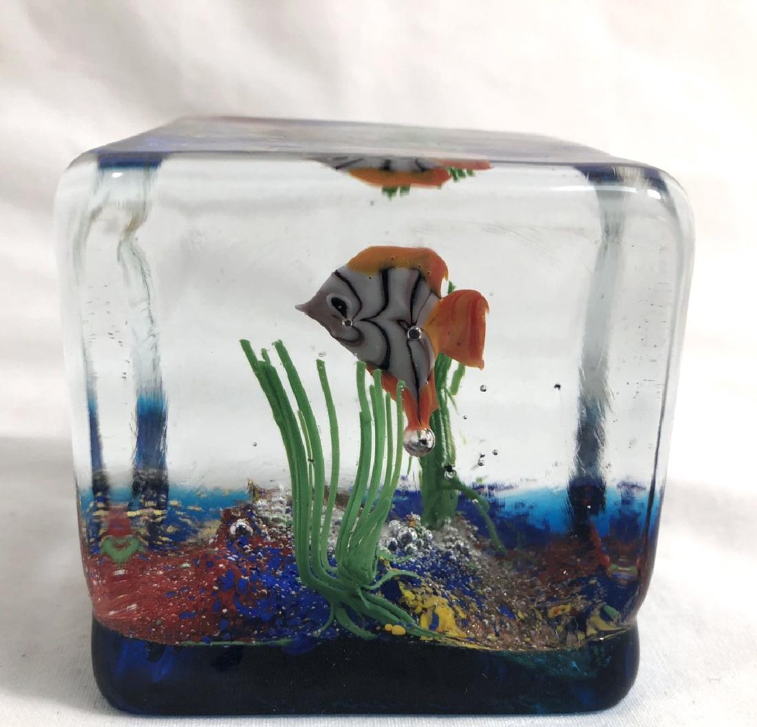 VERY COOL MURANO 3D UNDERWATER FISH PAPERWEIGHT (1 of 1)
