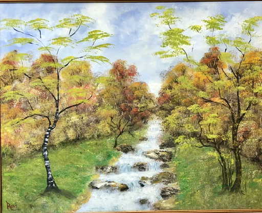 Bob Ross Oil On Canvas Landscape V 1 200