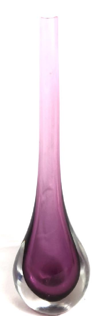 STUNNING PINK SOMMERSO MURANO GLASS DECO VASE (1 of 1)