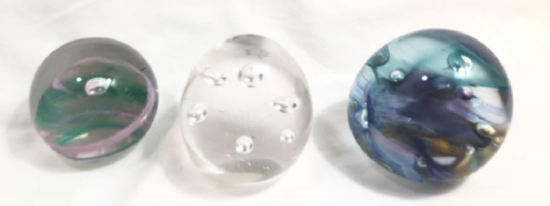 LOT OF 3 MURANO GLASS 3D PAPERWEIGHTS (1 of 1)