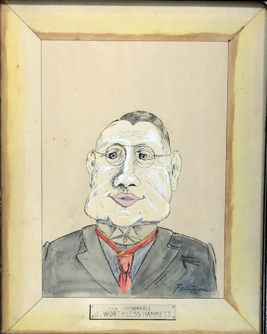 FRANCIS BACON MIXED MEDIA SKETCH V$1,200 (1 of 2)