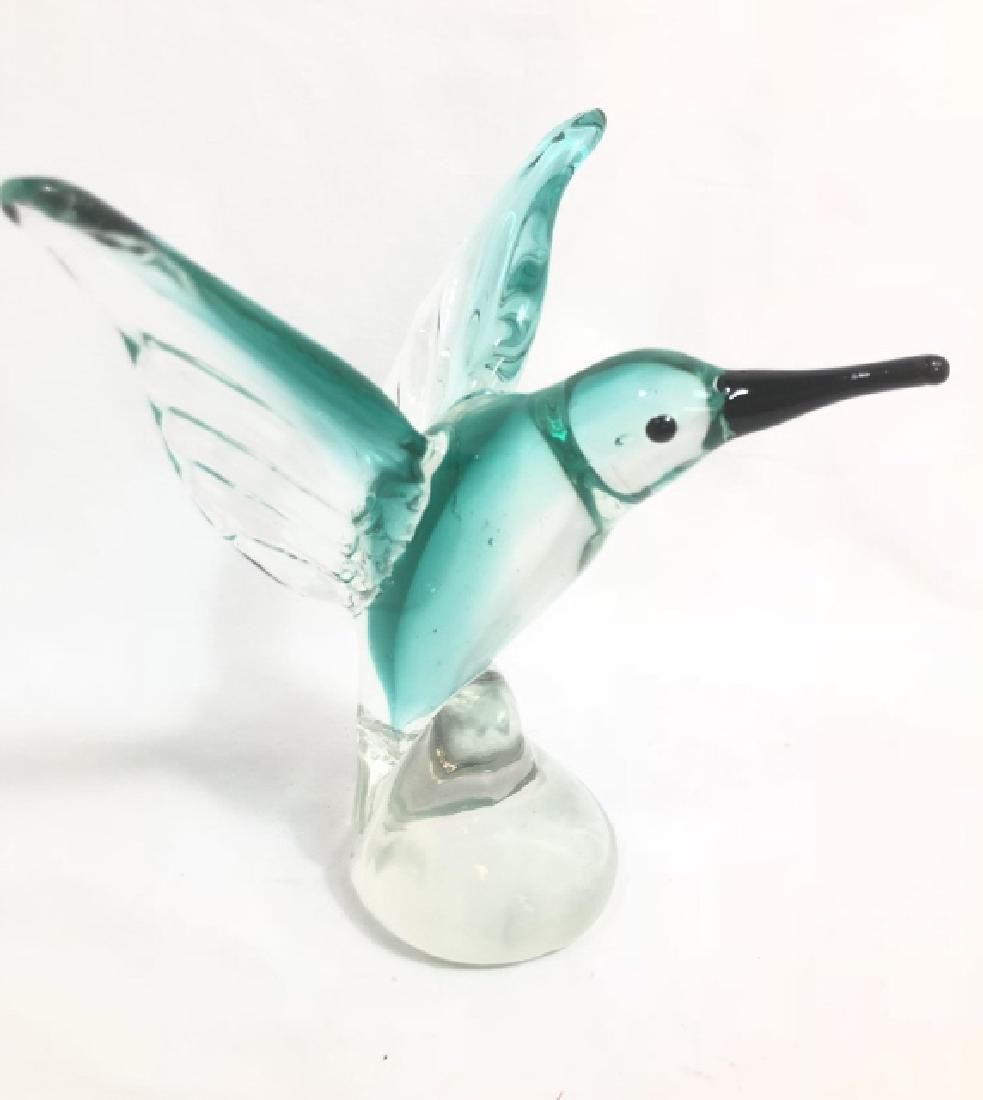 BEAUTIFUL BRIGHT GREEN MURANO BIRD SCULPTURE (1 of 1)