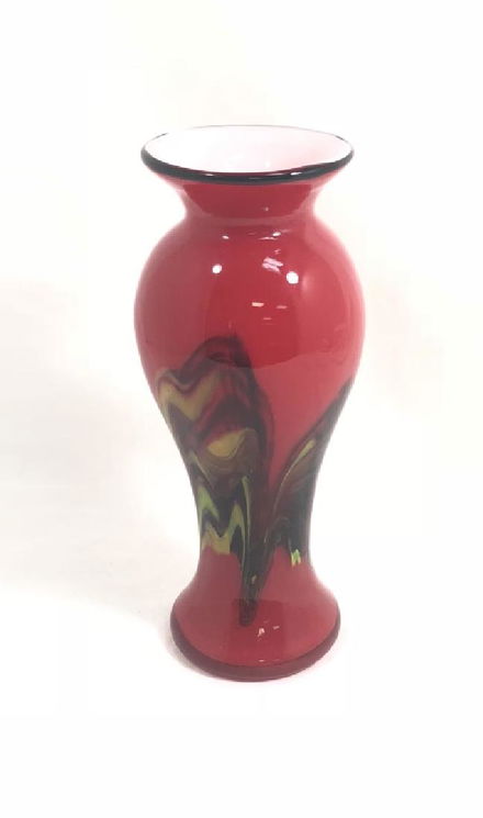 Fantastic Fire Red Vintage Murano Glass Vase Sep 07 2018 Auction Kings Gallery In Fl