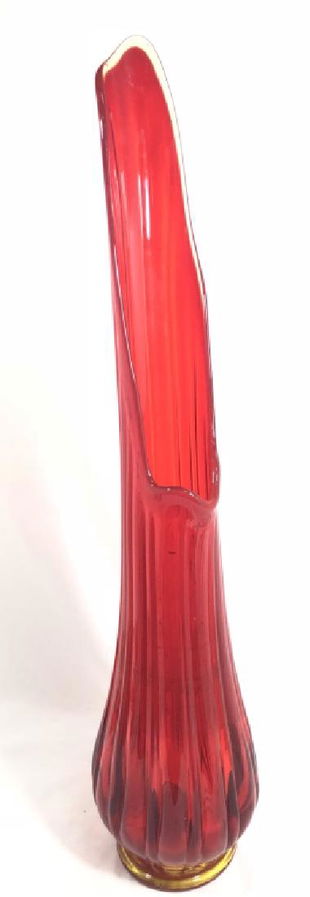 Fantastic Fire Red Vintage Murano Glass Vase Sep 07 2018 Auction Kings Gallery In Fl