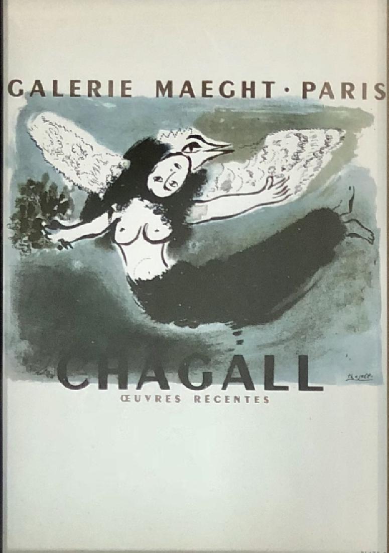 LOT OF 2 VINTAGE MARC CHAGALL FRAMED PRINTS (1 of 2)
