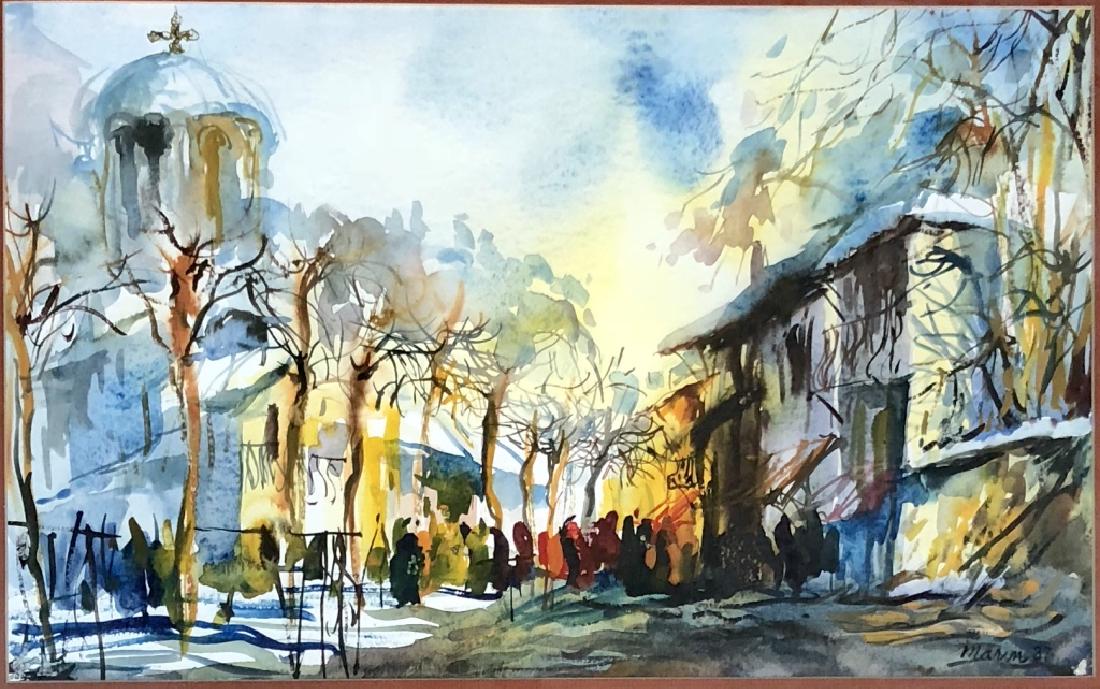 JOHN MARIN WATERCOLOR STREET SCENE V$12,000 (1 of 2)