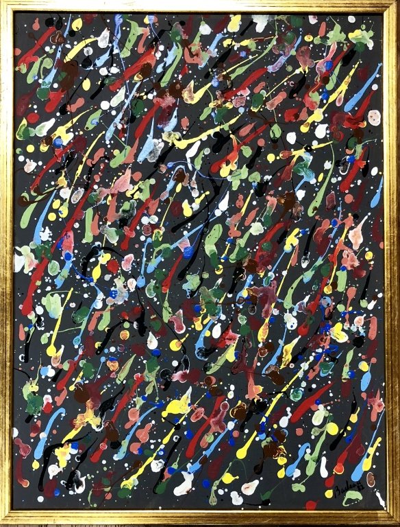 MARCEL BARBEAU ABSTRACT OIL ON BOARD V$7,000 (1 of 1)