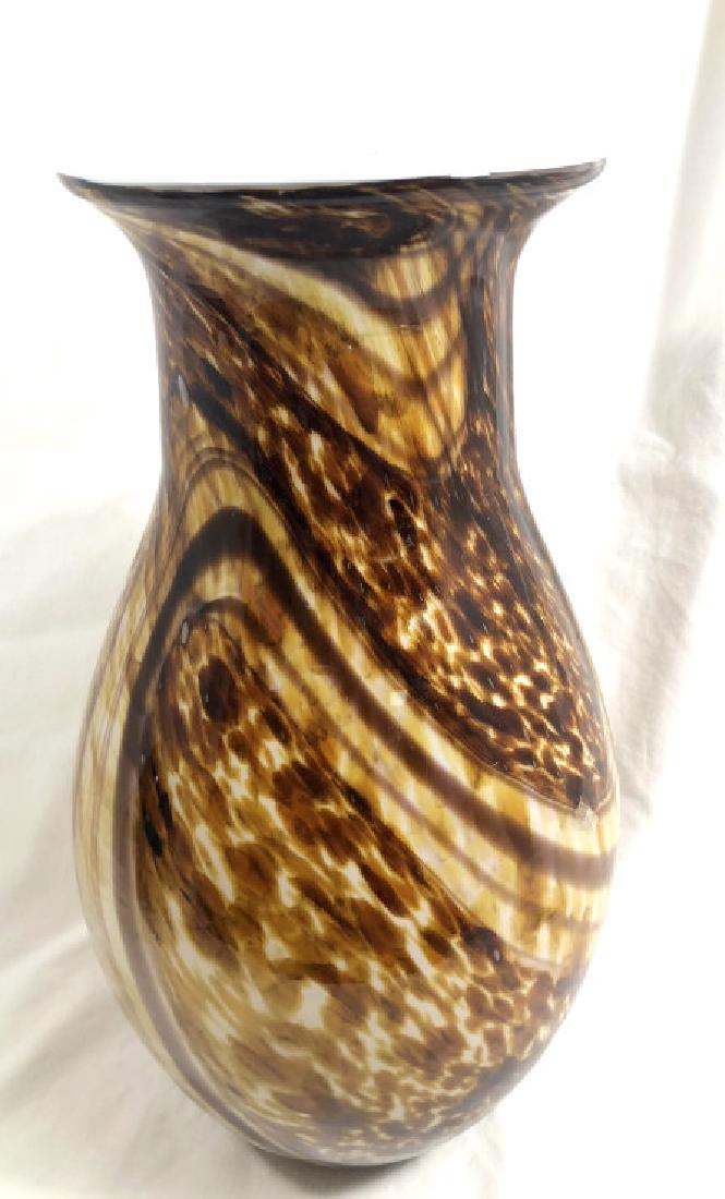 FABULOUS LAVENDAR SWIRL, AMBER SHADES MURANO VASE (1 of 1)