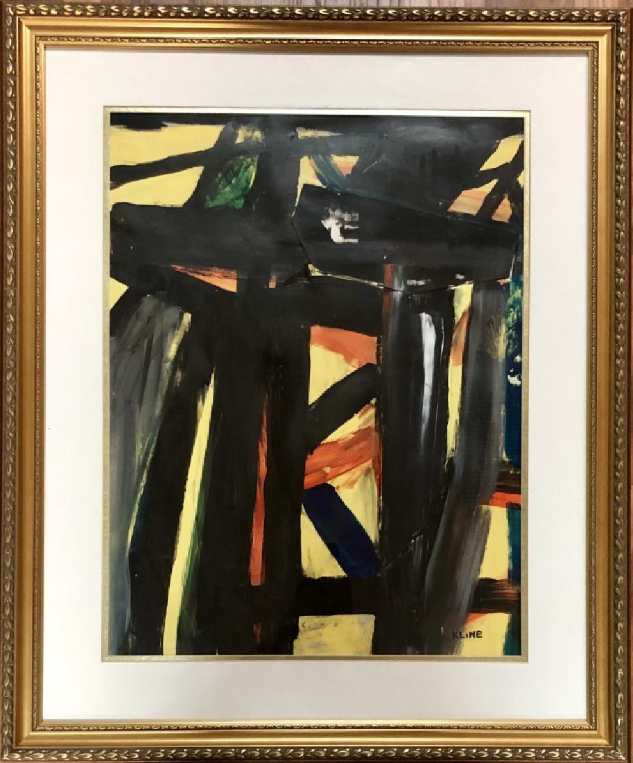 FRANZ KLINE ABSTRACT GOACHE WORK V$20,000 (1 of 2)