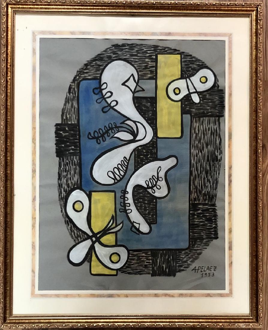 AMELIA PELAEZ MIXED MEDIA WORK V$1,000 (1 of 2)