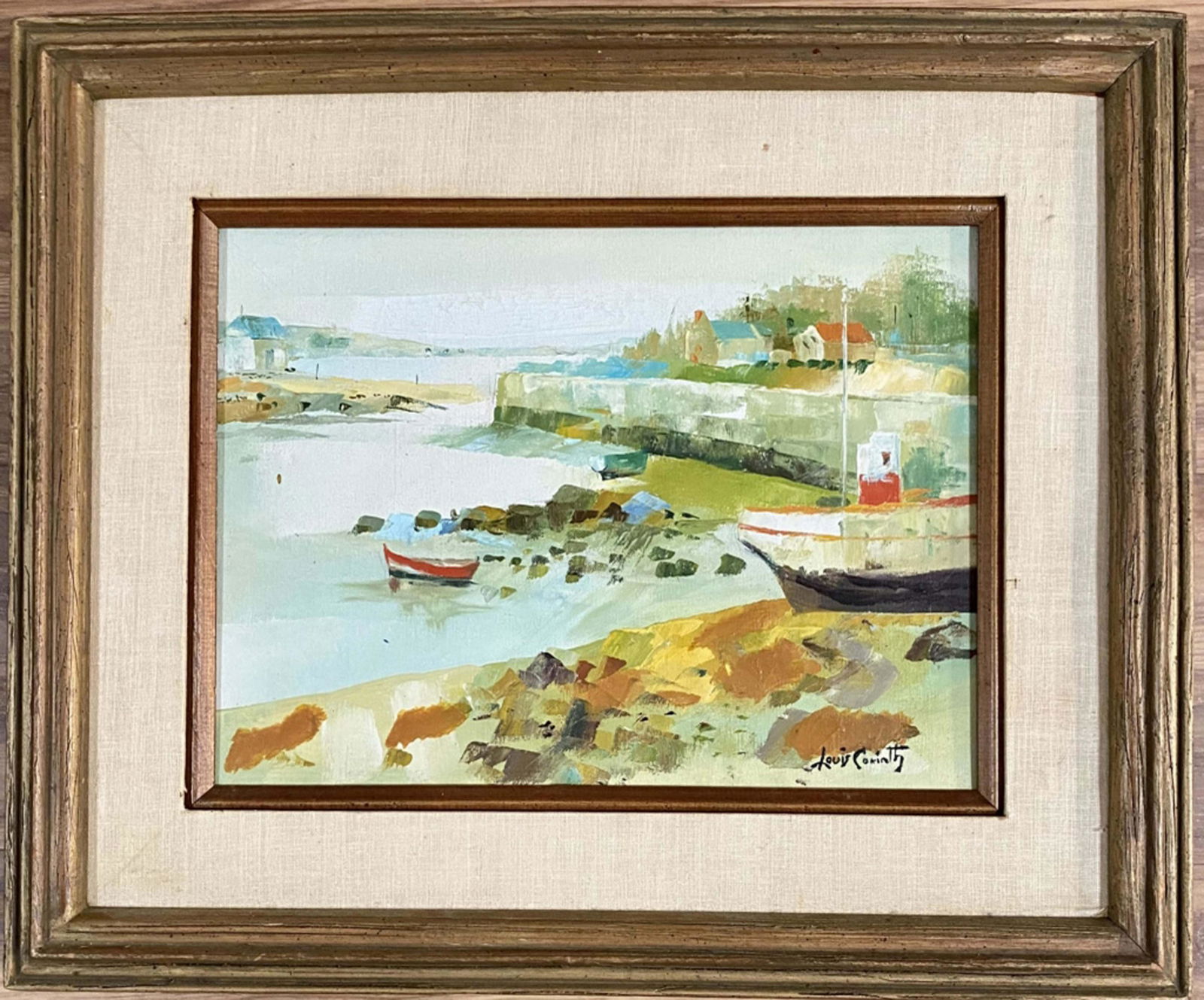 LOVIS CORINTH IMPRESSIONIST OIL ON CANVAS V$11,000: MEASUREMENTS: The piece is 20 inches high and 24 inches wide. /MINT CONDITION/Lovis Corinth was a German artist and writer whose mature work as a painter and printmaker realized a synthesis of impress