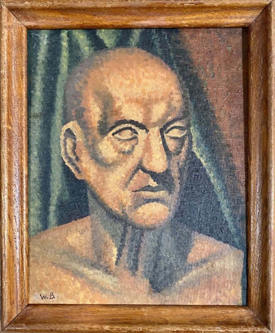 WILLIAM THEOPHILUS BROWN OIL ON CANVAS V$7,000: MEASUREMENTS: The piece is 23 inches high and 19 inches wide. SIGNED: William Brown/VERY GOOD CONDITIONA descendant of early-American intellectuals, Brown was born in Moline, Illinois. His great-grand