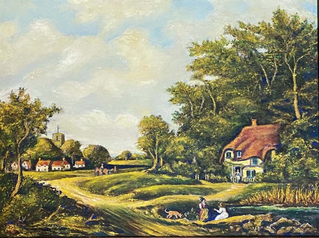 LOUIS VALTAT OIL ON CANVAS LANDSCAPE V$8,000: MEASUREMENTS: The piece is 21 inches high and 28 inches wide. SIGNED: Louis Valtat/VERY GOOD CONDITIONLouis Valtat was a French painter and printmaker associated with the Fauves, who first exhibited t