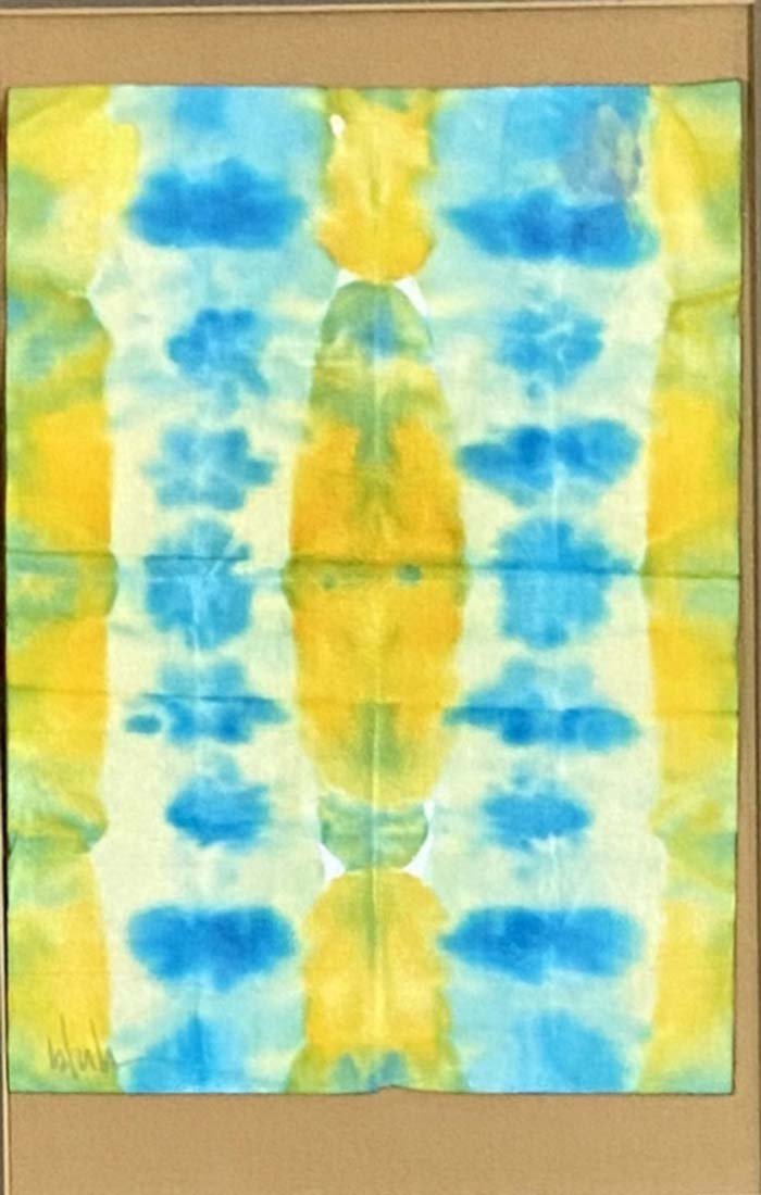 NORMAN BLUHM ABSTRACT WATERCOLOR/ PAPER V$1,000: MINT CONDITION/MEASUREMENTS: The piece is 24 inches high and 18 inches wide. SIGNED: "Bluhm"Bluhm's work has been critically praised and his works are in the collections of many major museums. His car