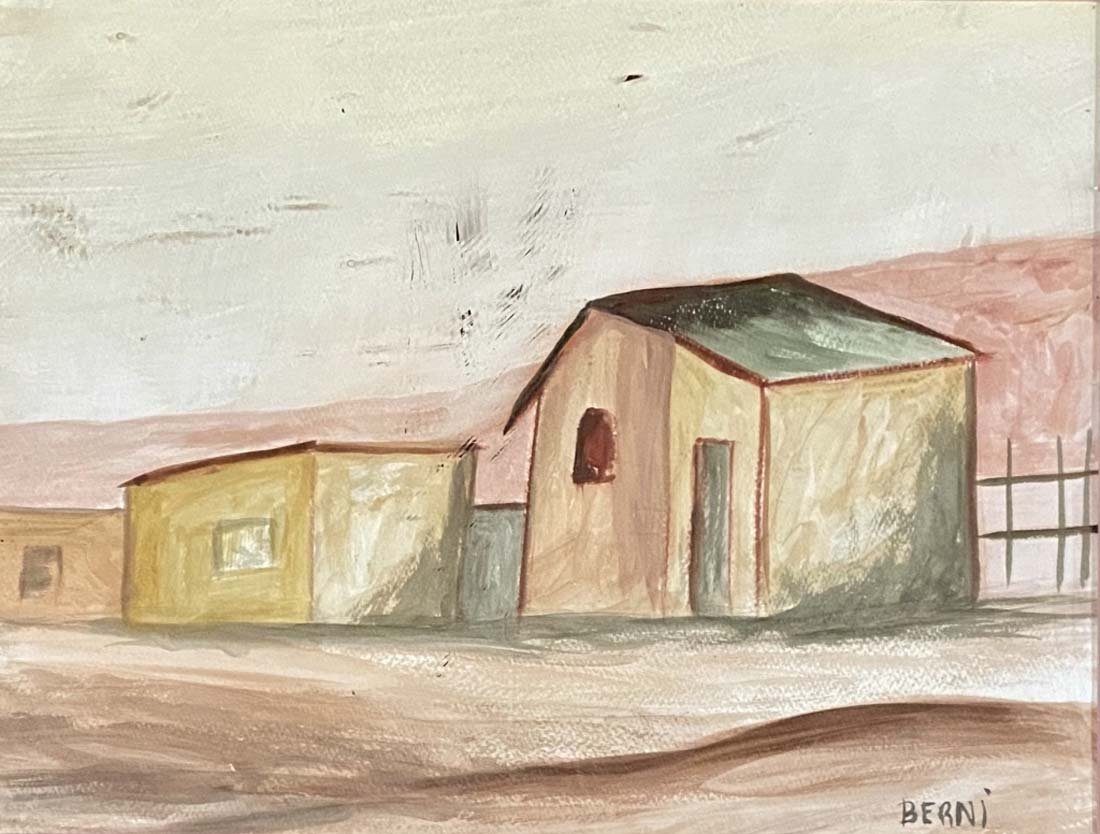 ANTONIO BERNI TEMPERA ON PAPER V$7,000: MINT CONDITION/MEASUREMENTS: The composition is 12 inches high and 17 wide.Delesio Antonio Berni (14 May 1905 - 13 October 1981) was an Argentine figurative artist. He is associated with the movement