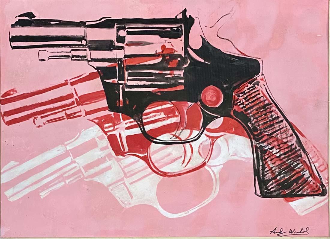 ANDY WARHOL MIXED MEDIA ON PAPER V$13,000: GOOD CONDITION, SOME DISCOLORATION/Andy Warhol was an American artist, film director, and producer who was a leading figure in the visual art movement known as pop art. /Private collection, Liveauctio
