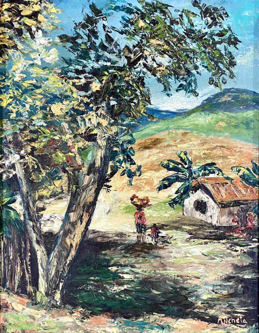 MAX LIEBERMANN FIGURATIVE OIL ON CANVAS V$22,000: NO FRAME/MINT CONDITION/MEASUREMENTS: The composition is 38 inches high and 49 inches wide/"in the style of"Max Liebermann was a German painter and printmaker of Ashkenazi Jewish ancestry, and one of