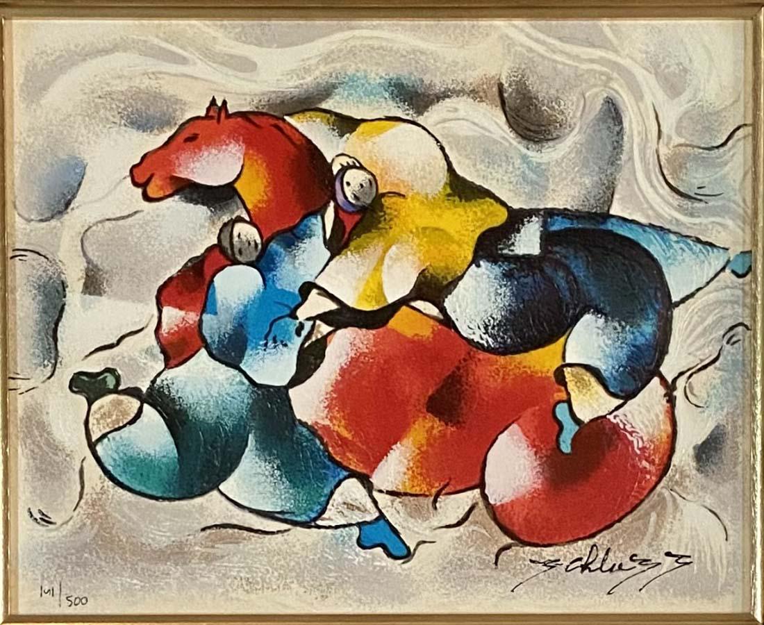 DAVID SCHLUSS #141/500 SERIGRAPH ON PAPER V$5,000 (1 of 4)